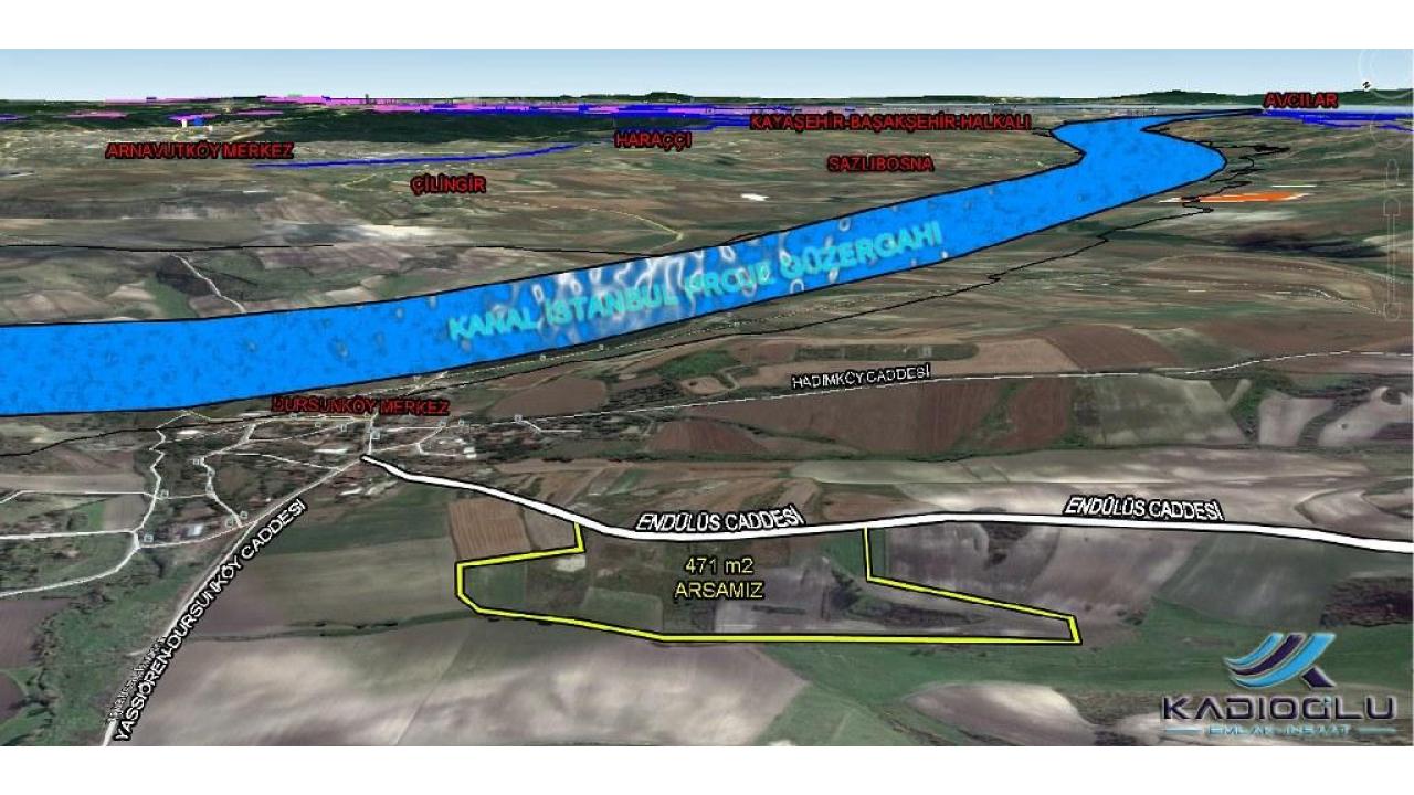 KADIOĞLU'ndan YERLEŞİM ALANI İÇİNDE CADDE CEPHE KOMİSYONSUZ ARSA