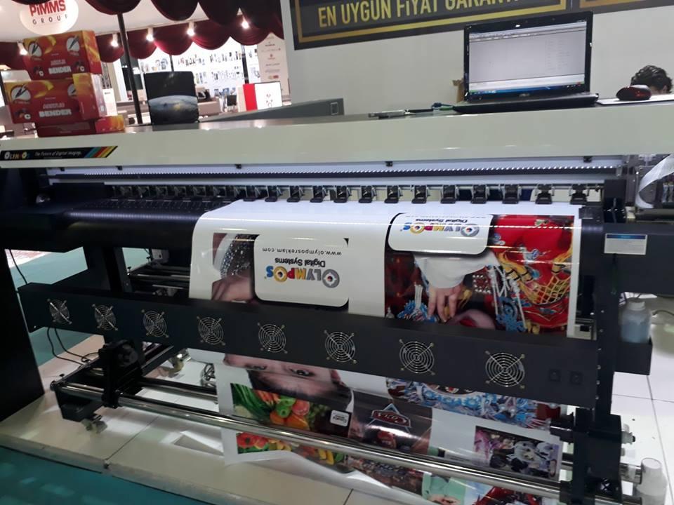 Olympos Epson DX7 Eko Solvent 180cm Dijital Baskı PLOTTER MAKİNA